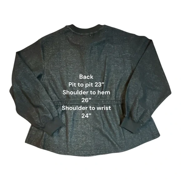 BKE French Terry Pullover cinch sides NWT - Picture 3 of 8